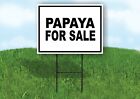 Papaya For Sale Black Border Yard Sign Road With Stand Lawn Sign