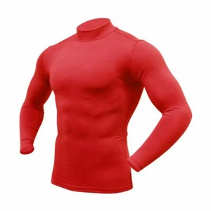 ARMEDES Mens Mock Long-Sleeved T-Shirt Cool Dry Compression Baselayer AR 53 - Picture 1 of 34