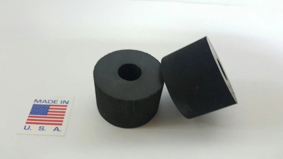 AAR Rubber Spacer Anti-vibration 1" THK X 2" OD X1/2 ID MADE IN THE USA 4 pack