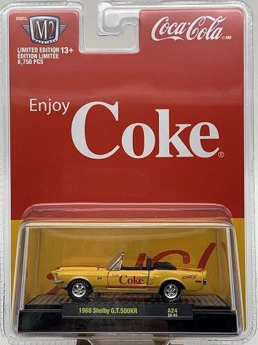 Shelby GT 500KR Coca-Cola Maßstab 1:64 M2 Limitiert 8.750 Stück Vitrinenbox NEU - Bild 1 von 4