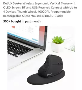 Delux M618XSD ergo vertical mouse - Picture 1 of 13