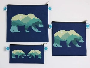 Eco-Friendly Reusable and Washable Lunch Bags or storage bags Unisex adults kids - Picture 1 of 6