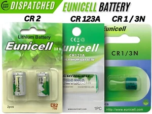 EUNICELL CR2, CR1/3N, CR123A Lithium Button Batteries *UK* Lithium-Ion Photo - Picture 1 of 4