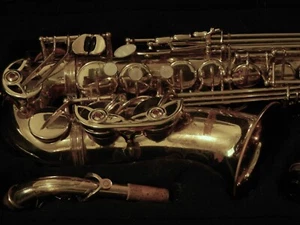 L.A. Sax “BARRINGTON” ALTO SAXOPHONE, UNDERSLUNG OCTAVE KEY, BE-BOP MONSTER! - Picture 1 of 17