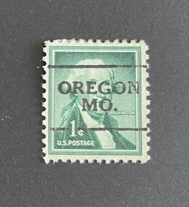 Oregon, Missouri Type 701 Precancel - 1 cent Washington - U.S. #1031 - MO - Picture 1 of 1