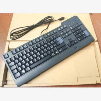 Original Lenovo USB fingerprint Reader Wired Keyboard KUF-1256 - Italian Layout - Image 1 of 4