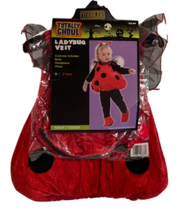 Totally Ghoul LadyBug Lady Bug Girl's Toddler Halloween Costume 1-2 Years New - Picture 1 of 7