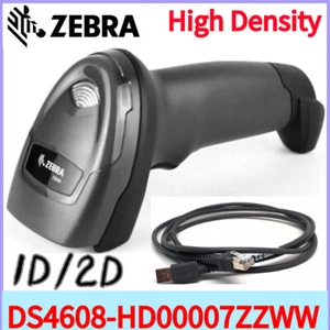 Zebra DS4608-HD00007ZZWW High Density 1D 2D Handheld Barcode Scanner w/USB Cable - Picture 1 of 6