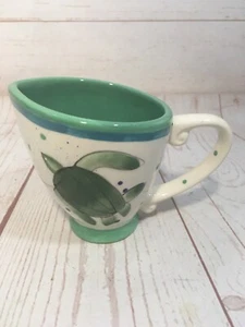 NEW Blue Sky Clayworks Leatherback Turtle Pattern Green Creamer by Diane 2015 - Picture 1 of 9