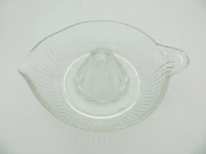 Glas Entsafter Reibahle Zitrone Orange Grapefruit usw. Klarglas gebraucht - Bild 1 von 5