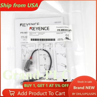 New In Box KEYENCE PR-MB30C3PL Photoelectric Sensor Switch - Image 1 of 4