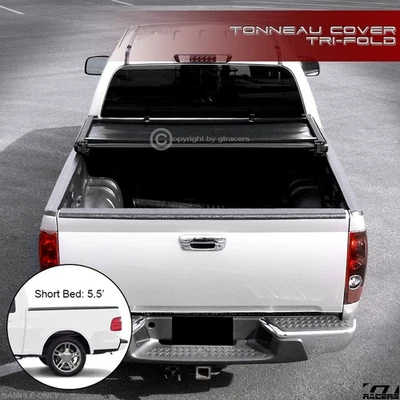 Cubierta Tonneau de vinilo suave triple plegable para cama F150/2006+ Mark LT 2004-2014 5,5'/66" Foto 1 de 4