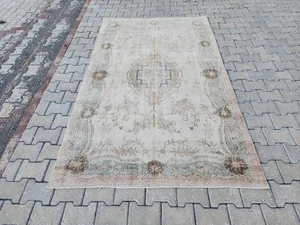 5x8 Oushak Rug Neutral, Handmade Wool Rug, Rugs For Living Room, Turkish Rugs - Picture 1 of 10