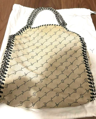 Bolso de hombro de lona Stella Mccartney Falabella beige para mujer 120513 Foto 1 de 4