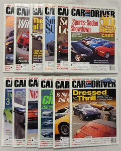 Car And Driver Magazine 2001 Full Year Lot Set Of 12 Good-Very Good Condition - Picture 1 of 17
