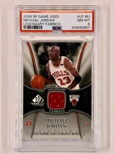 2006-07 SP Game Used - Michael Jordan Legendary Fabrics #LF-MJ /100 PSA 8 - Picture 1 of 3