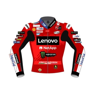 Chaqueta de motociclista Ducati 2024 de cuero real chaqueta de motociclista de carreras de motociclista - Imagen 1 de 4