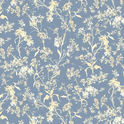 WILD FLOWERS from Marcus Fabrics - bty - item #R651626D-BLUE - Image 1 of 2
