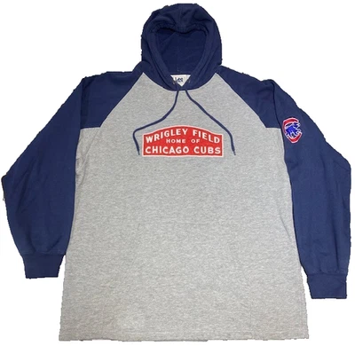 Sudadera con Capucha Deportiva Lee Bordada MLB Wrigley Field de Colección Chicago Cubs Talla L/XL  Foto 1 de 4