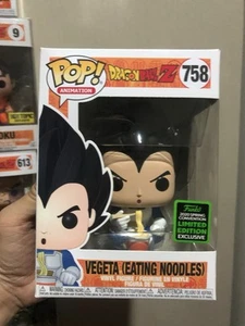 Funko Pop! Dragon Ball Z: Vegeta Eating Noodles #758 2020 Convención de Primavera - Imagen 1 de 5