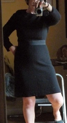 NWT J.Crew Elegant Little Black wool fitted sheath lined dress zip cuffs sz 8 - Image 1 of 4