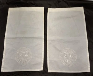 Vintage Great North Eastern Cotton Embroidered Set Of 2 - Picture 1 of 6