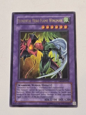 Elemental Hero Flame Wingman DR3-EN215 Ultra Rare Yugioh Dark Revelation 3 NM - Image 1 of 4