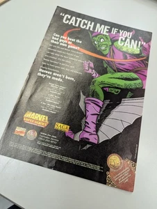Anuncio/póster impreso del juego de aventura de superhéroes de Marvel 1998 Duende Verde Spider-Man - Imagen 1 de 3