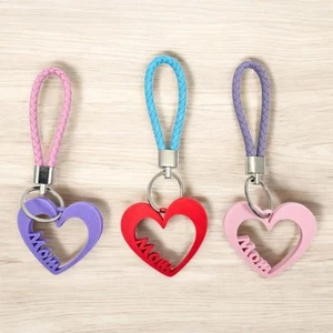 Mother's Day gift 3D printed Keychain with heart for mom Surprise Cute Accessory - Picture 1 of 13