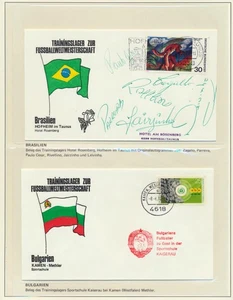 BRASIL ++ Copa Mundial de Fútbol 1966 FÚTBOL, Fundas Firmadas Original Jugador/Equipo - Imagen 1 de 5
