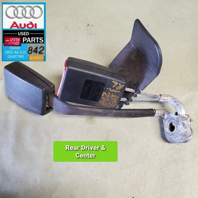 *REAR SEAT BELT BUCKLE* for AUDI A6 SEDAN OEM 1998-2004 *FREE SHIPPING* - Imagem 1 de 2