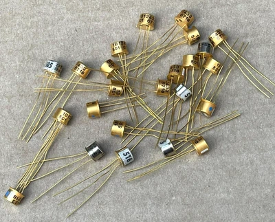 Assorted Vintage Gold Plated Transistors 1B12433 / 2433-501 (Lot of 24) - Image 1 of 4