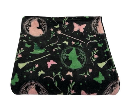 NEW - WICKED WITCHES SILHOUETTE - MUSICAL - SUPER PLUSH THROW BLANKET 46" x 60" - Image 1 of 4