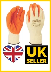 Site 380 Latex Gloves Large Orange/Yellow Gardeners, Builders, General - Picture 1 of 1