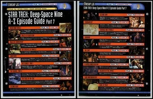 A-Z Episode Guide Part 7 - Deep Space Nine - Star Trek Fact File Page - Picture 1 of 1