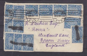 DR 253a MeF (30) Inflation Massenfrankatur nach England gepr. Infla (B-8747) - Bild 1 von 1