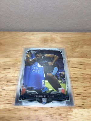 2014 Topps Chrome Football Rookie Card RC #215 Caraun Reid NFL Detroit Lions! - Image 1 of 4