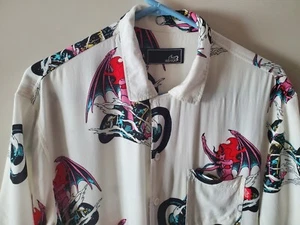 Lost Enterprises Highway Men M Button Down Shirt "Devil Women on Motorcycles"  - Picture 1 of 9
