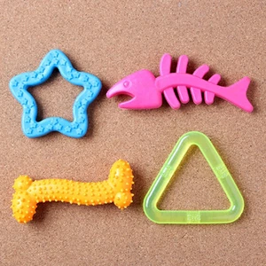 Puppy Pet Dog Cat Dental Healthy Teeth Chew Training Play Toy 4Pcs Set - Picture 1 of 2