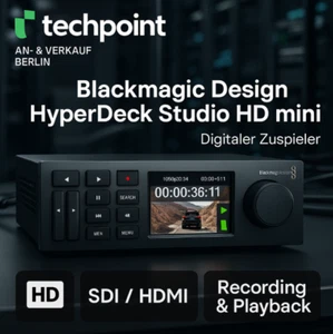 Blackmagic Design HyperDeck Studio HD mini Digitaler Zuspieler Tv- Audio ✅ OVP - Bild 1 von 24