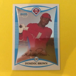 Bowman Chrome #BCP199 2008 Dominic Brown Philadelphia Phillies - Imagen 1 de 2