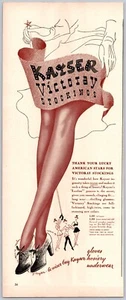 1942 Print Ad KAYSER VICTORAY STOCKINGS SILK AND RAYON - Picture 1 of 1