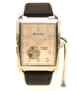 Bulova Sutton Automatik Skelett Zifferblatt Braun Lederband Herrenuhr 96A268 #74 - Bild 1 von 20
