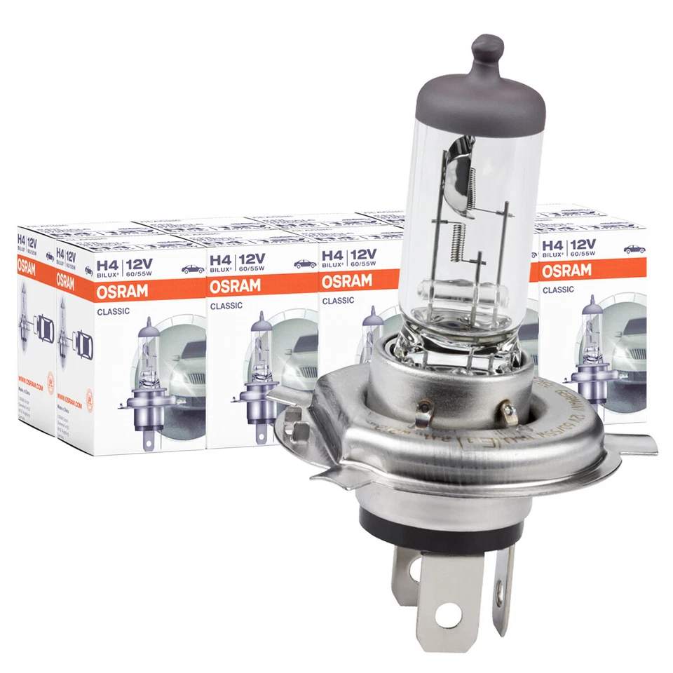 10x Osram H4 64193 12V 60/55 Watt Glühlampe Glühbirne CLC Classic Lampe Birne - Bild 1 von 4