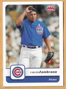 CARLOS ZAMBRANO CHICAGO CUBS #97 - FLEER CASI NUEVO - NUEVO CONJUNTO 2006 - Imagen 1 de 2