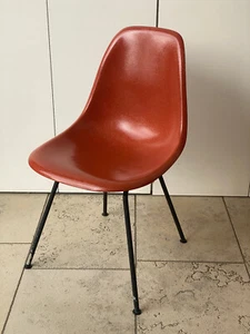 ORIGINAL Eames Fiberglass Side Chair DSX Herman Miller rot / terracotta 1960/70 - Bild 1 von 20
