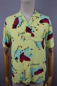 CARHARTT Anderson Print Mens Regular Fit Hawaiian Button-Up Viscose Shirt Sz XS - Picture 1 of 24