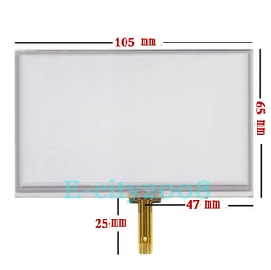 Vitre écran tactile résistif HD 4,3 pouces pour hsd043i9w1-a00 vx570t 105*65mm - Photo 1/1