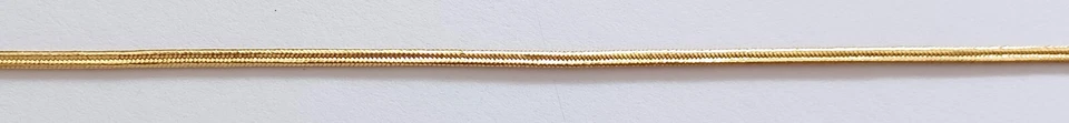 10 yardas. Borde de cordón de soutache dorado metálico de 1/8" M-01 Foto 1 de 1
