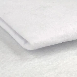 WHITE Felt Baize Fabric 100% Acrylic Material Board Game Craft Casino 150cm Wide - Picture 1 of 3